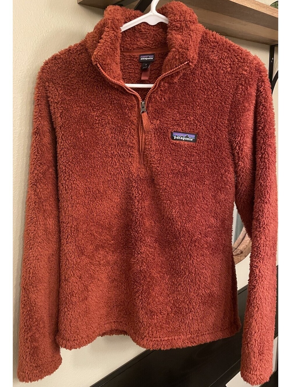 Patagonia Women’s Los Gatos Fleece Zip Pullover Size S Orange